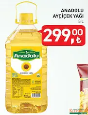 ANADOLU AYÇİÇEK YAĞI 5 L ANADOLU AYÇİÇEK YAĞI 5 L